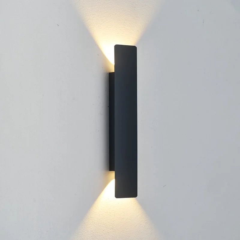 Arandela LED Listrada Impermeável 18W — Iluminação de Fachada para Parede e Jardim