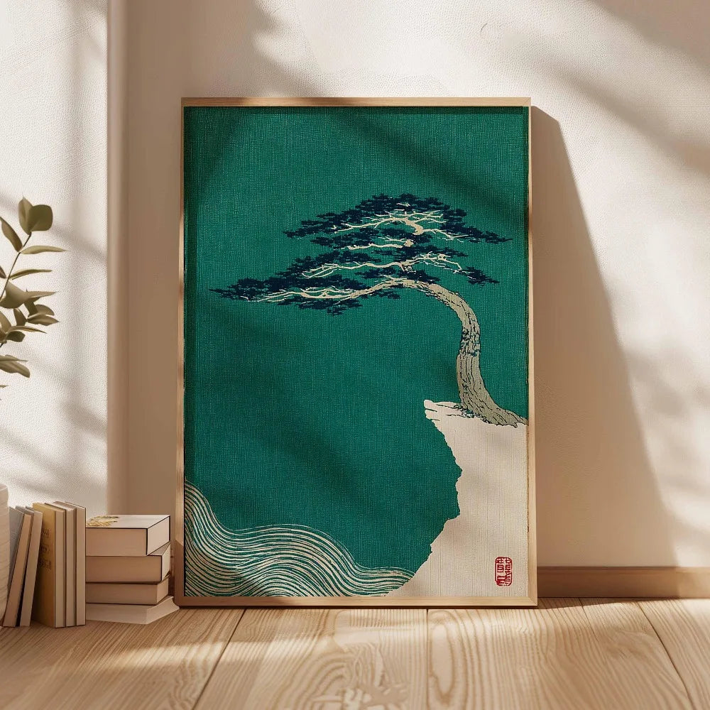 Quadro Decorativo Árvore Japonesa sem Moldura — Arte para Sala e Quarto