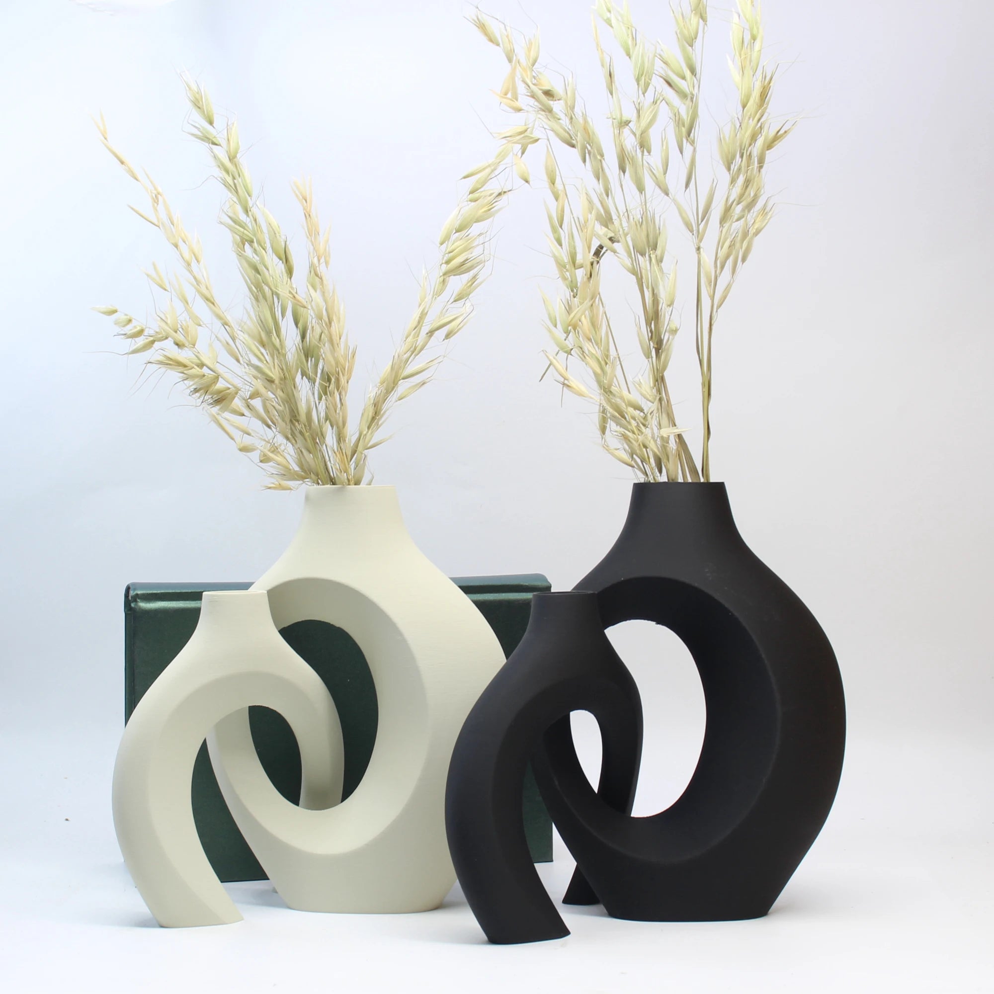 Conjunto Vasos Decorativos Abraço — Enfeite para Sala, Escritório e Entrada
