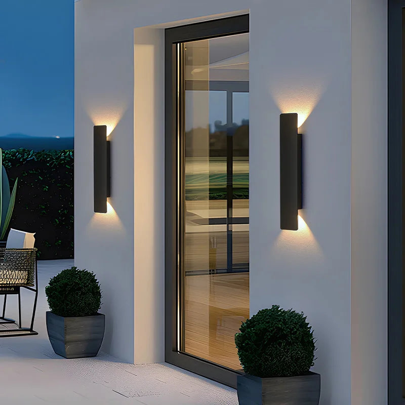 Arandela LED Listrada Impermeável 18W — Iluminação de Fachada para Parede e Jardim