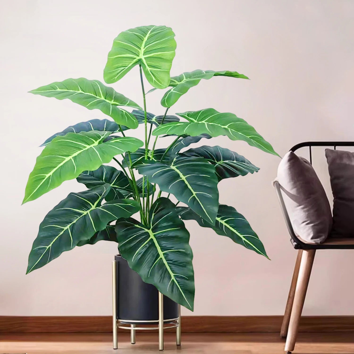 Planta Artificial Costela de Adão e Folha de Tartaruga — 47 a 132cm Decoração Tropical