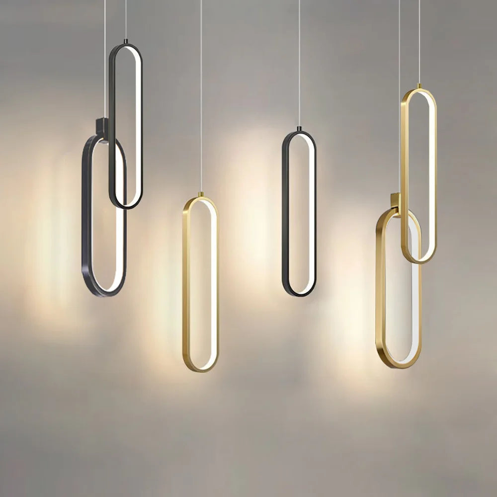 Pendente Minimalista de Alumínio — Luminária Nórdica para Bar, Cozinha e Café