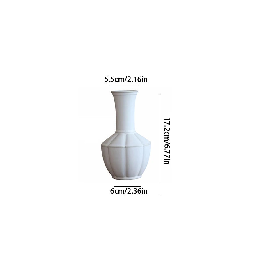 Vaso Cerâmica Simples Hidropônico — Decoração de Mesa para Sala e Jantar