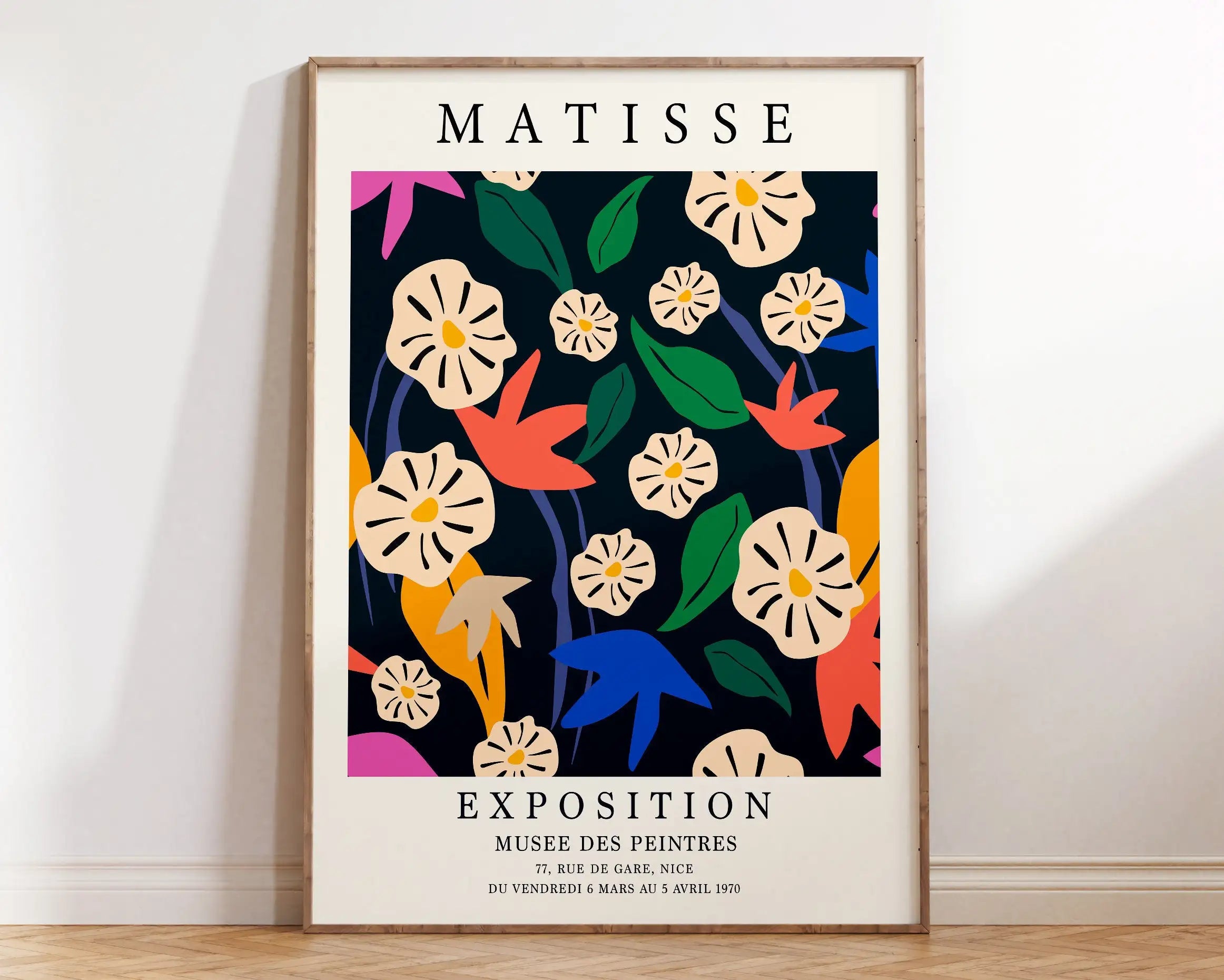 Quadro Decorativo Flores Matisse — Arte Botânica Vintage para Sala