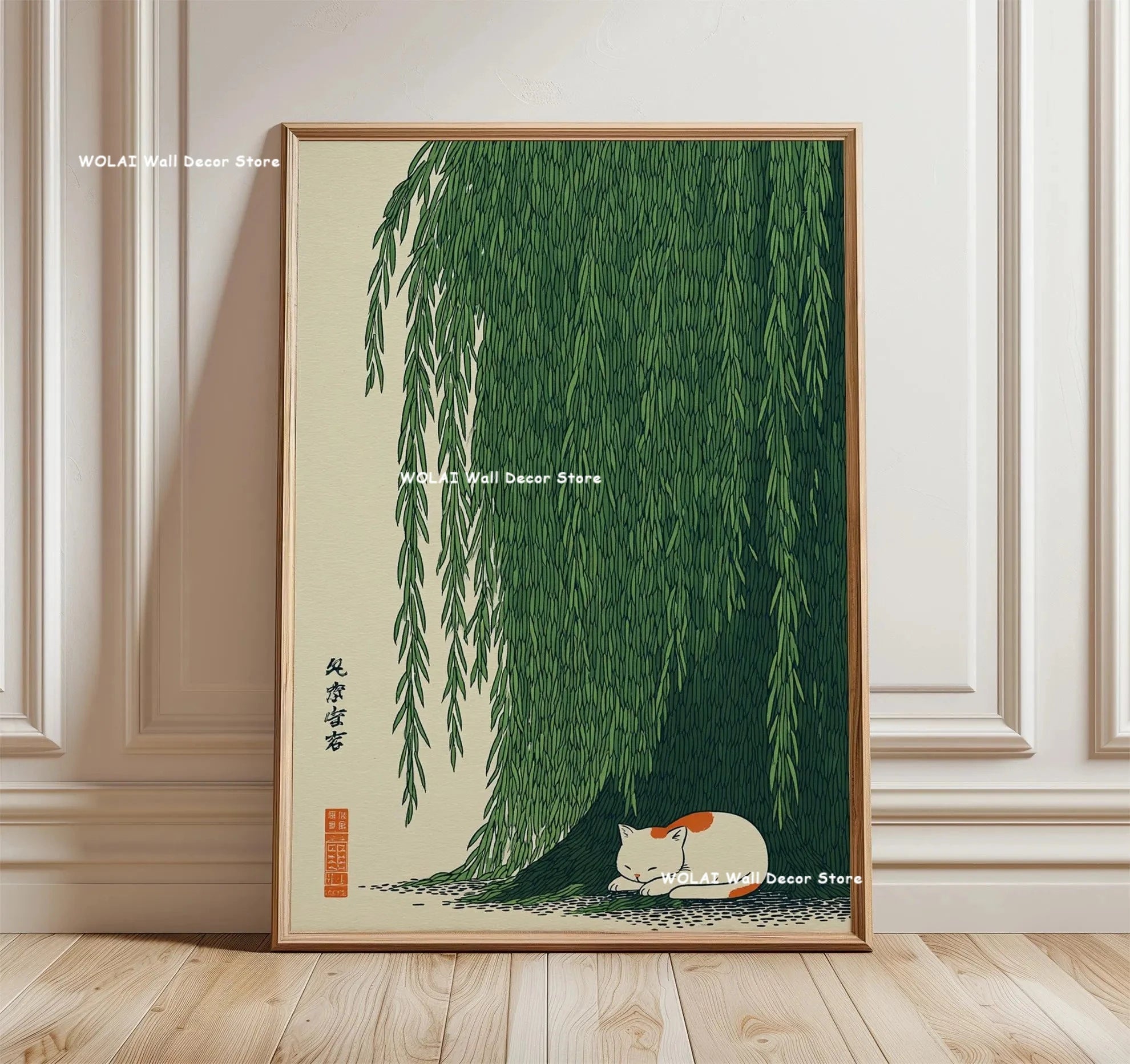Quadro Decorativo Floresta Japonesa e Carpa Koi Zen — Arte de Águas e Sol para Sala
