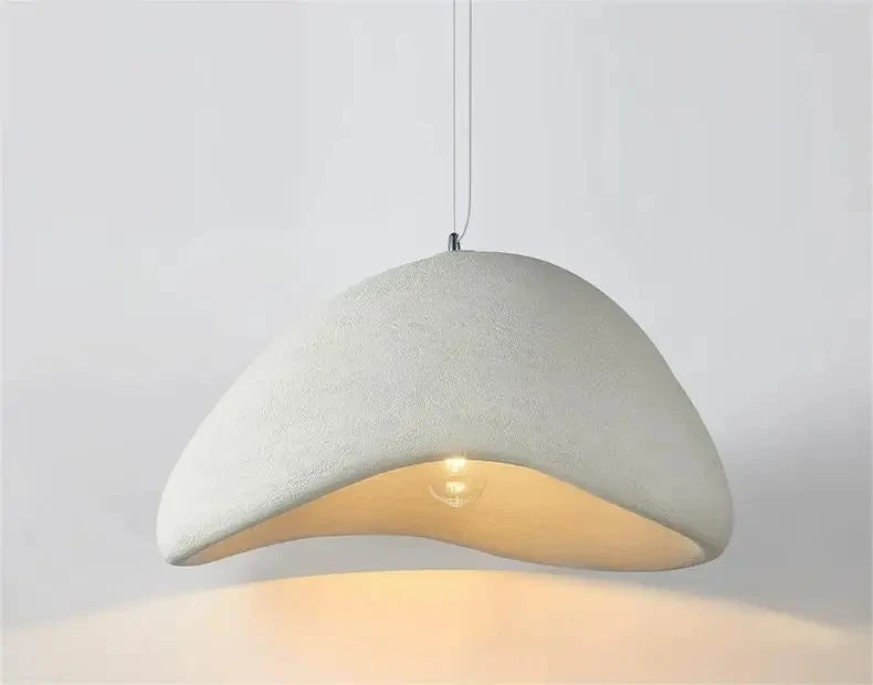 Lustre LED Estilo Wabi Sabi E27 — Pendente para Sala de Jantar, Quarto e Bar