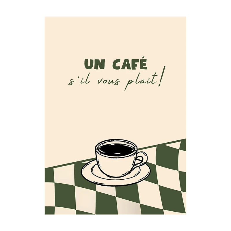 Quadro Decorativo Café Mergulhador — Arte de Cozinha para Amantes de Café