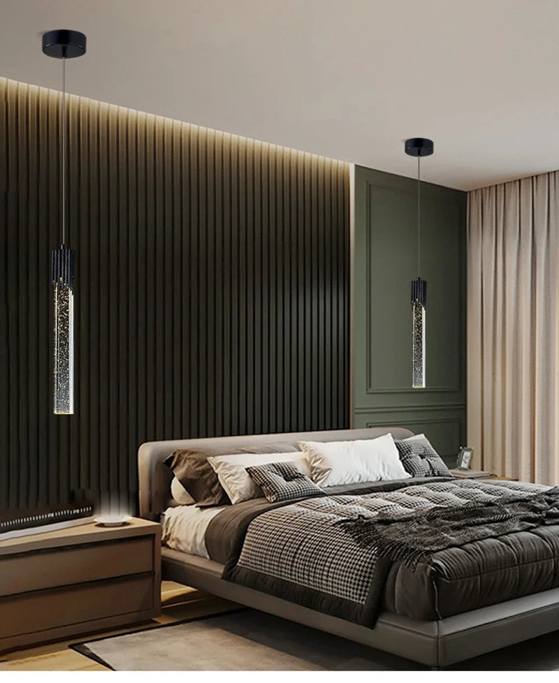 Lustre de Cristal de Luxo — Pendente Moderno para Sala, Cozinha e Quarto