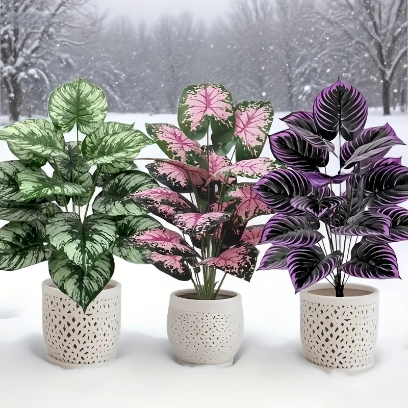 Kit 3 Plantas Artificiais Bonsai 60cm — Verde Natural Exuberante para Sala e Escritório