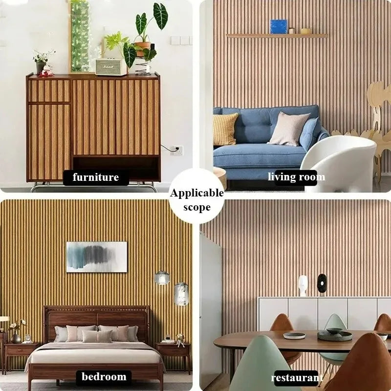 Papel de Parede Xadrez Grid Autocolante DIY — Estilo Urbano Impermeável para Quarto e Sala