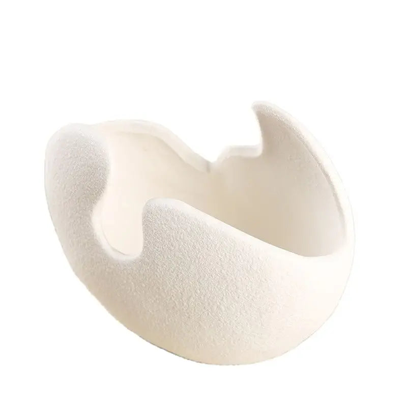 Vaso Cerâmica Estilo Casca de Ovo Nórdico — Minimalista para Mesa e Escritório