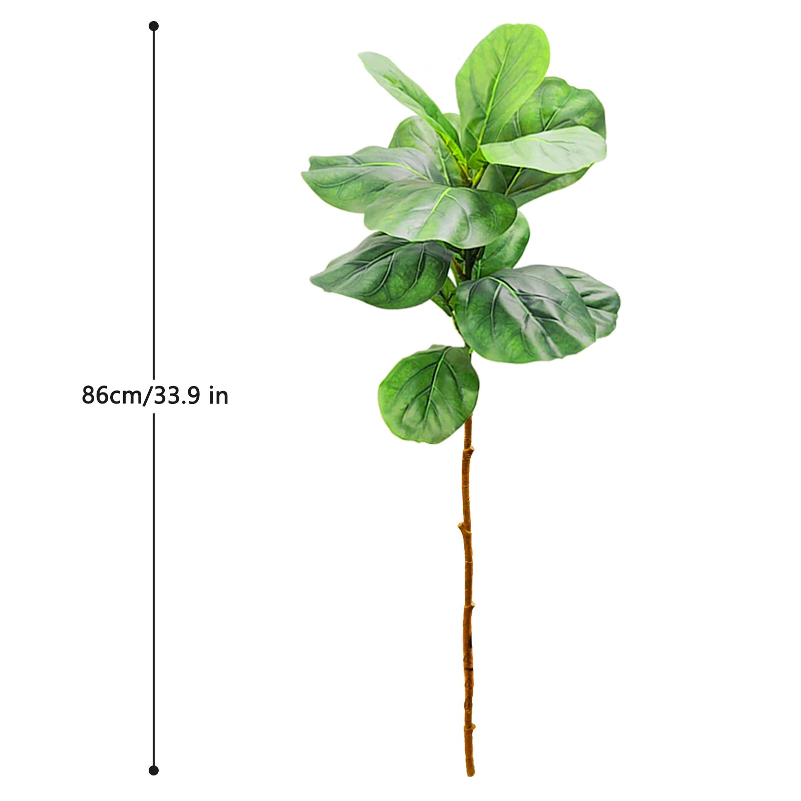 Ficus Lyrata Artificial Extra Grande 77 a 135cm — Para Jardim, Varanda e Escritório