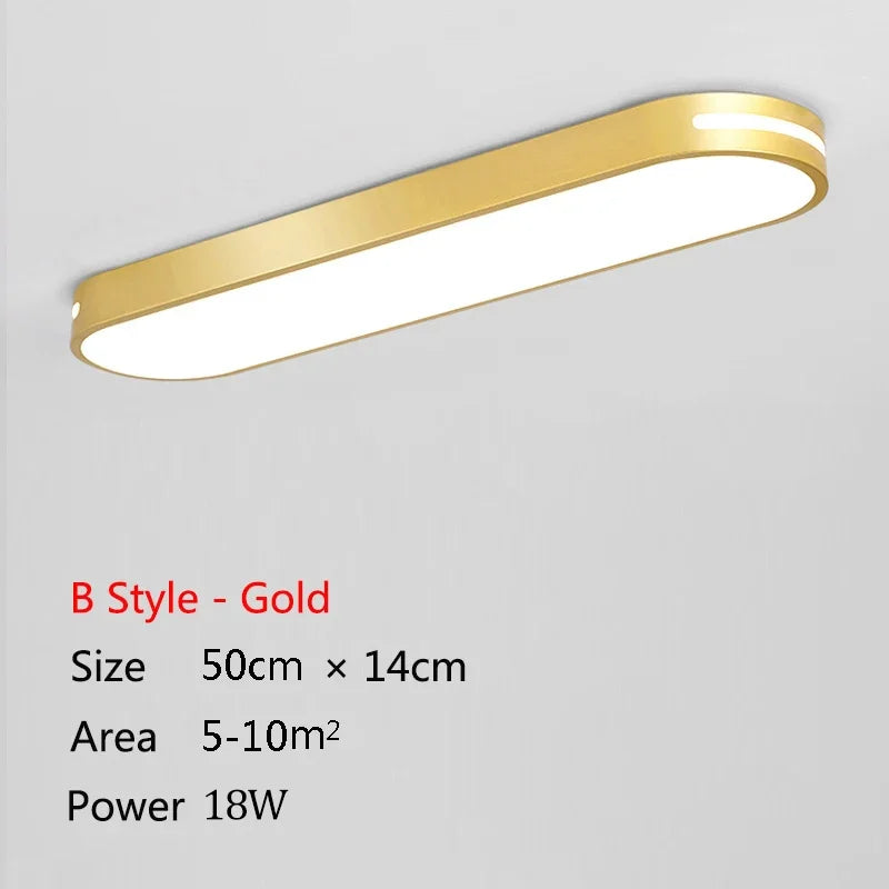 Luminária de Teto LED Ultra Fina — Para Corredor, Quarto e Cozinha
