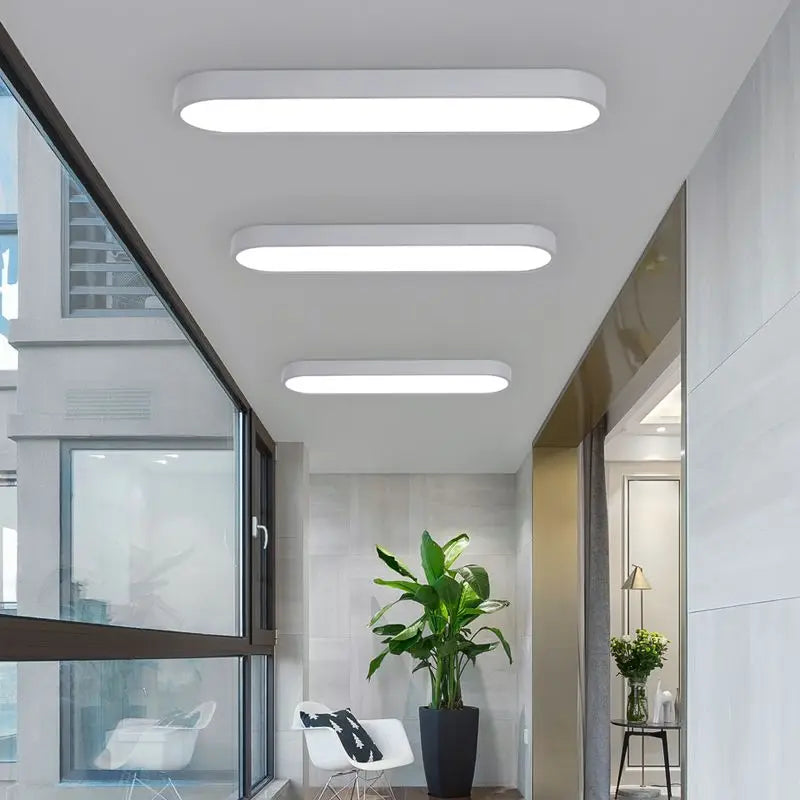 Luminária de Teto LED Ultra Fina — Para Corredor, Quarto e Cozinha