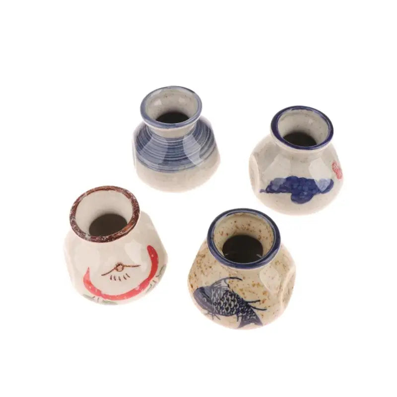 Vaso Cerâmica Mini Chinês Retrô — Porta-Palito e Porta-Hastes Decorativo