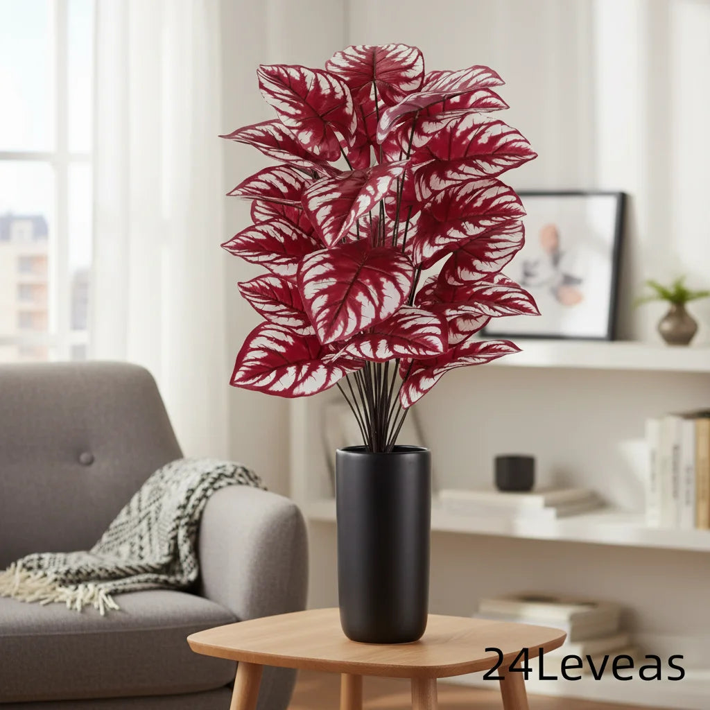Árvore Artificial Violeta com 24 Folhas Roxas — Decoração Especial para Festas e Ambientes