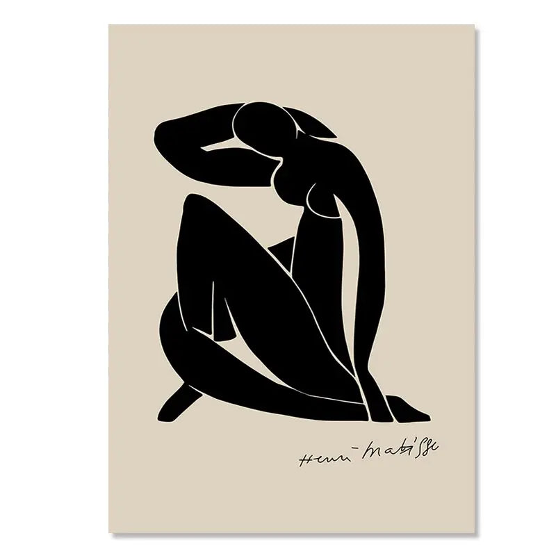 Quadro Decorativo Flores Abstratas — Arte Inspirada em Matisse e Kusama para Sala