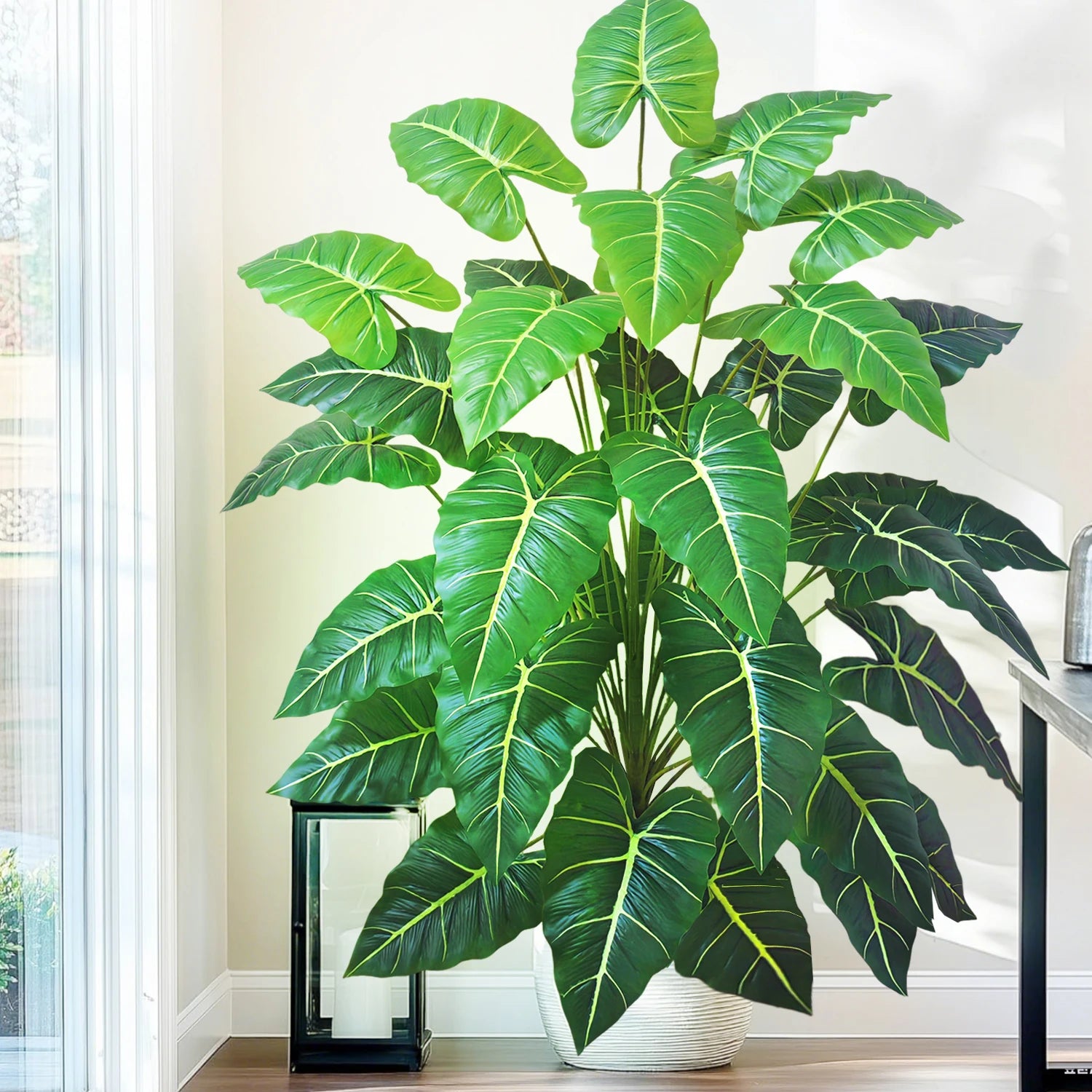 Planta Artificial Costela de Adão e Folha de Tartaruga — 47 a 132cm Decoração Tropical