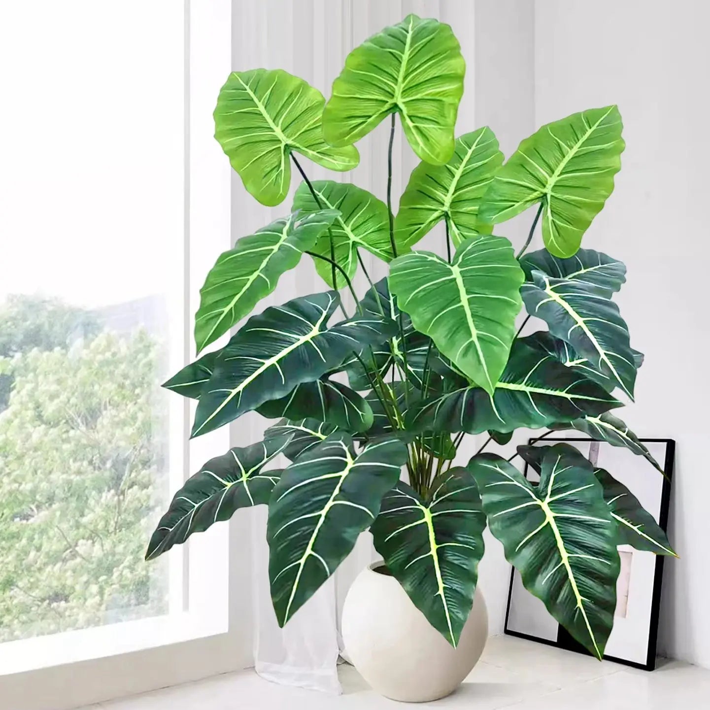 Planta Artificial Costela de Adão e Folha de Tartaruga — 47 a 132cm Decoração Tropical