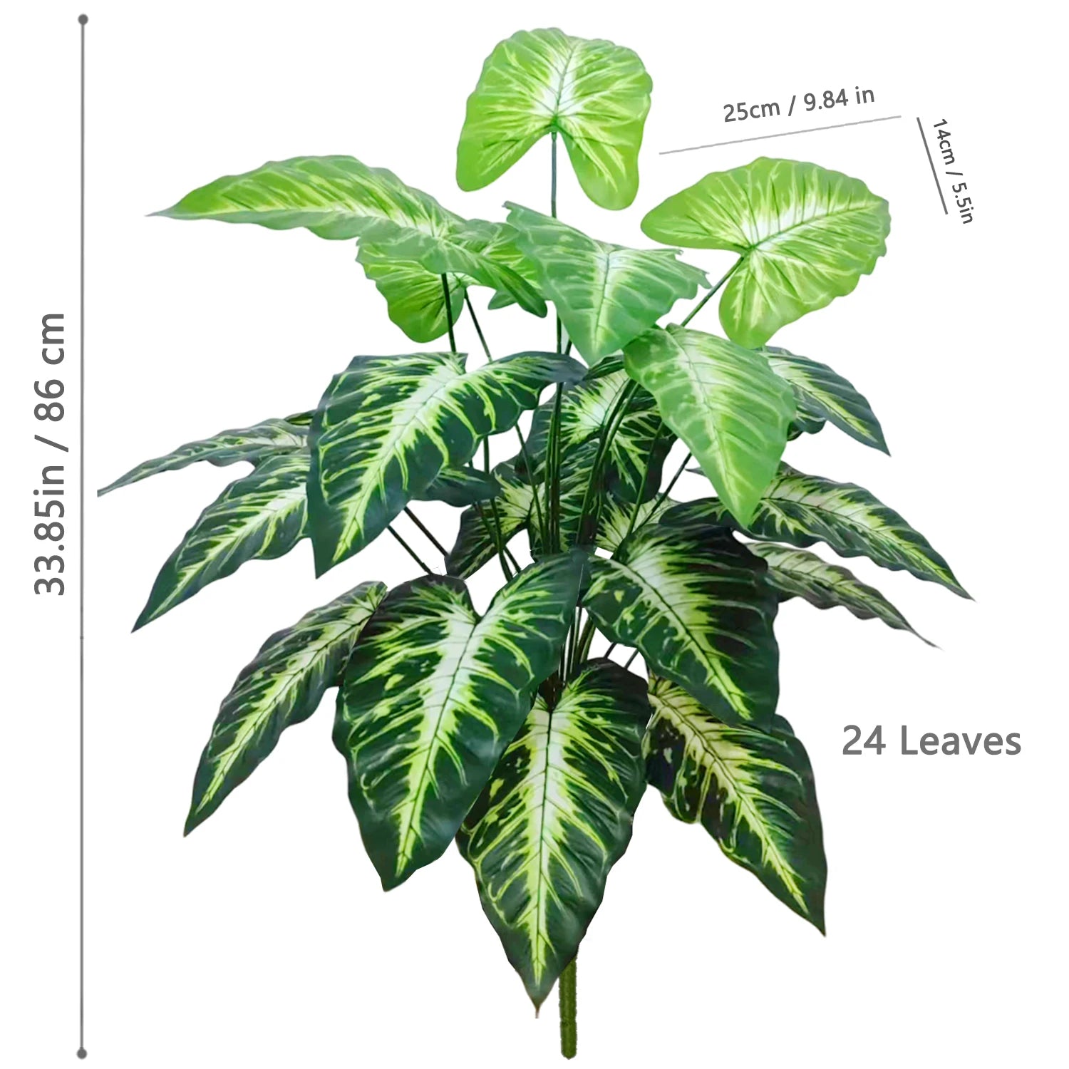 Planta Artificial Costela de Adão e Folha de Tartaruga — 47 a 132cm Decoração Tropical