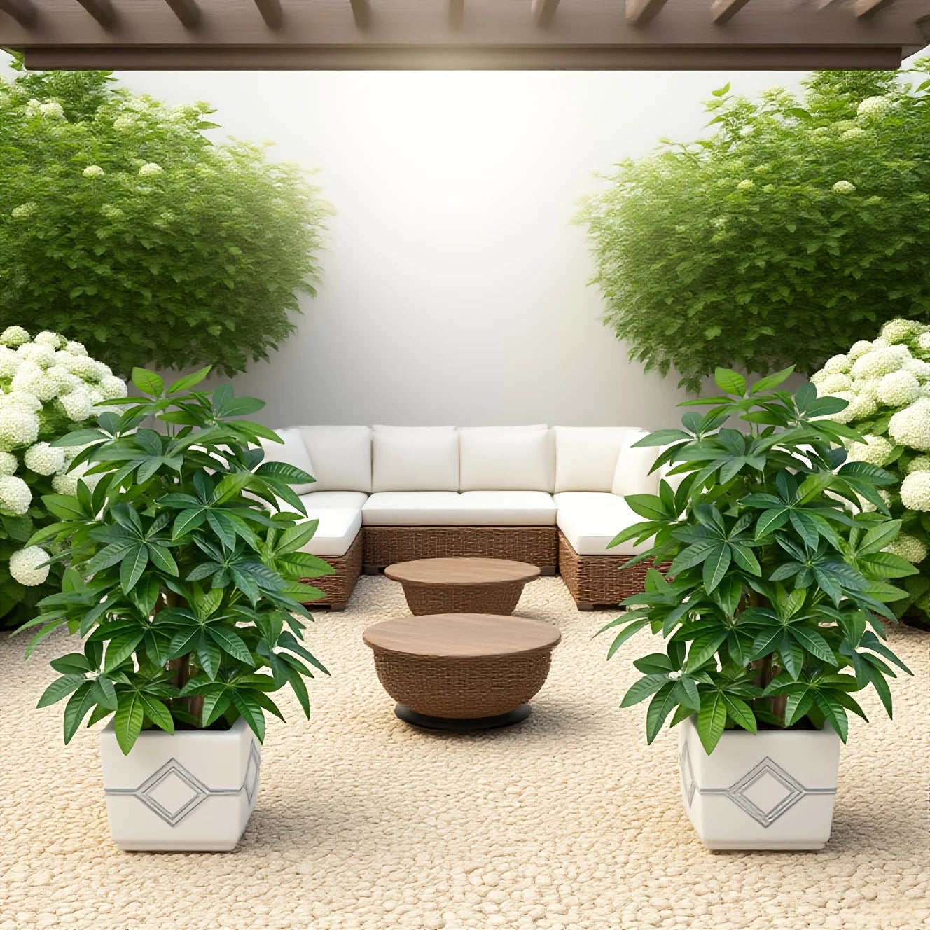 Árvore Artificial Money Tree 82cm — Verde Realista para Sala, Jardim e Varanda