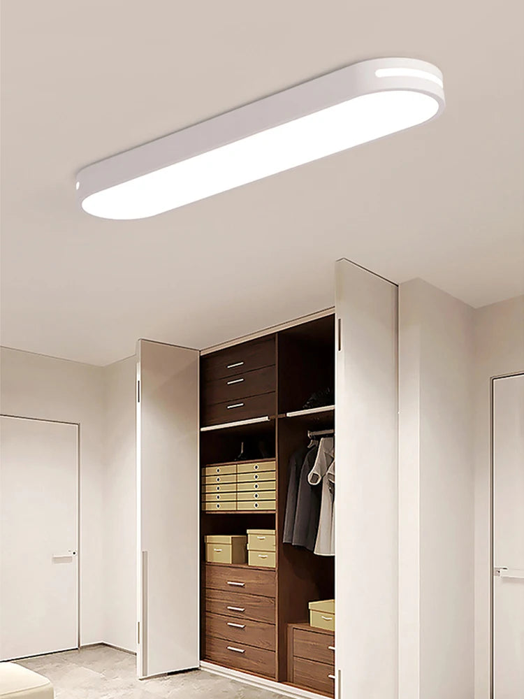 Luminária de Teto LED Ultra Fina — Para Corredor, Quarto e Cozinha