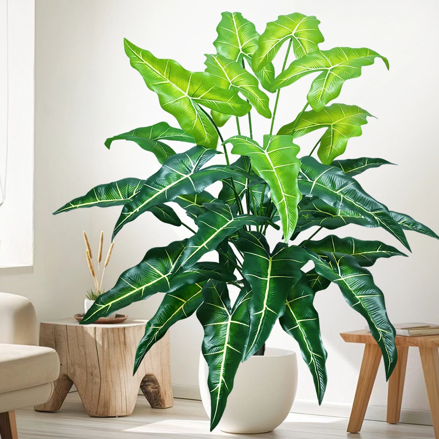 Planta Artificial Costela de Adão e Folha de Tartaruga — 47 a 132cm Decoração Tropical