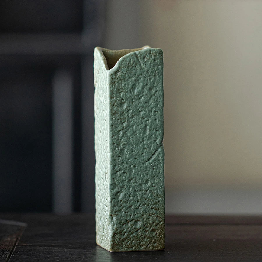 Vaso Cerâmica Simples Hidropônico — Decoração de Mesa para Sala e Jantar
