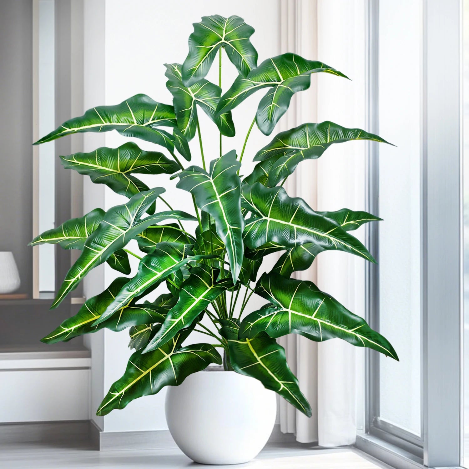 Planta Artificial Costela de Adão e Folha de Tartaruga — 47 a 132cm Decoração Tropical