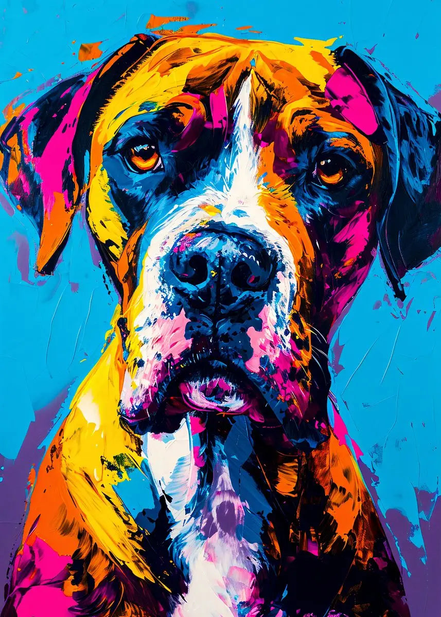 Quadro Decorativo Animais Abstrato Grafite — Leão, Tigre e Lobo para Sala