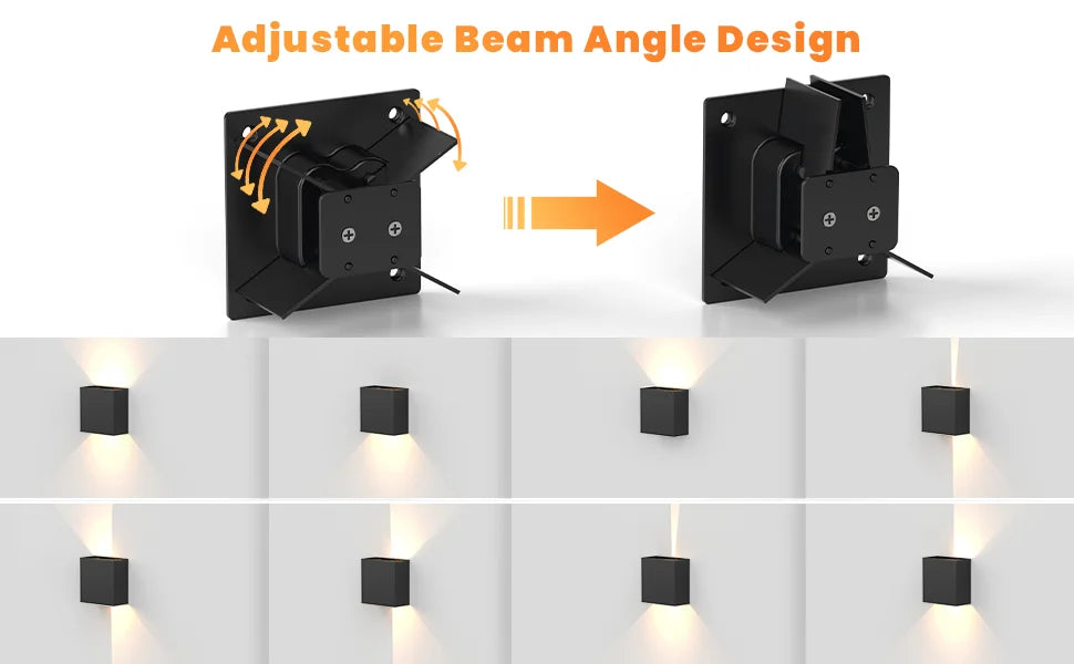 Arandela LED 6W Moderna IP65 — Luz Cima e Baixo para Sala, Corredor, Quarto e Área Externa