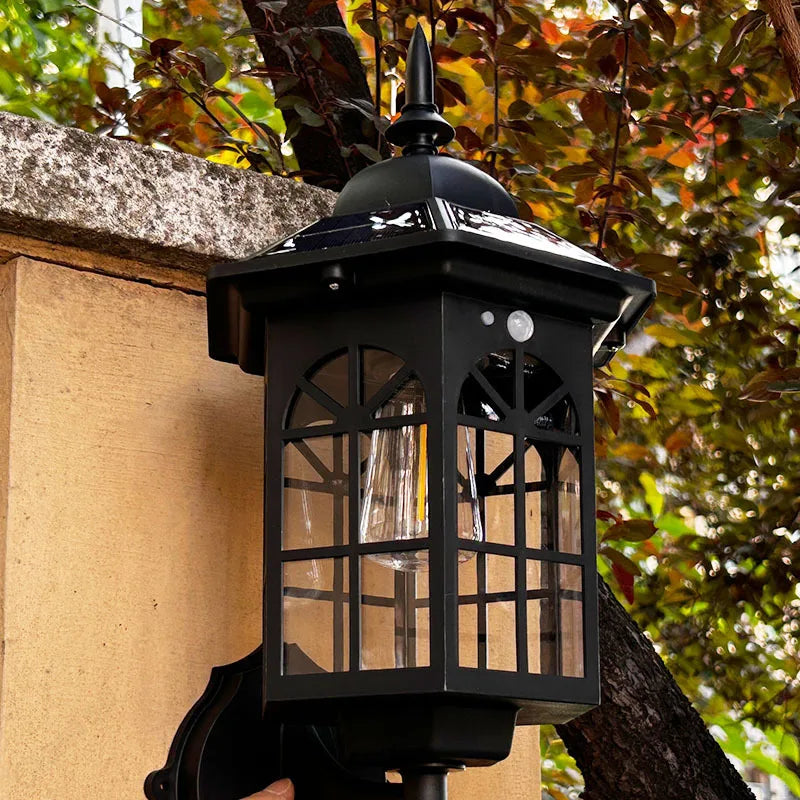 Luminária Solar de Parede Criativa — Impermeável Atmosfera para Jardim e Quintal