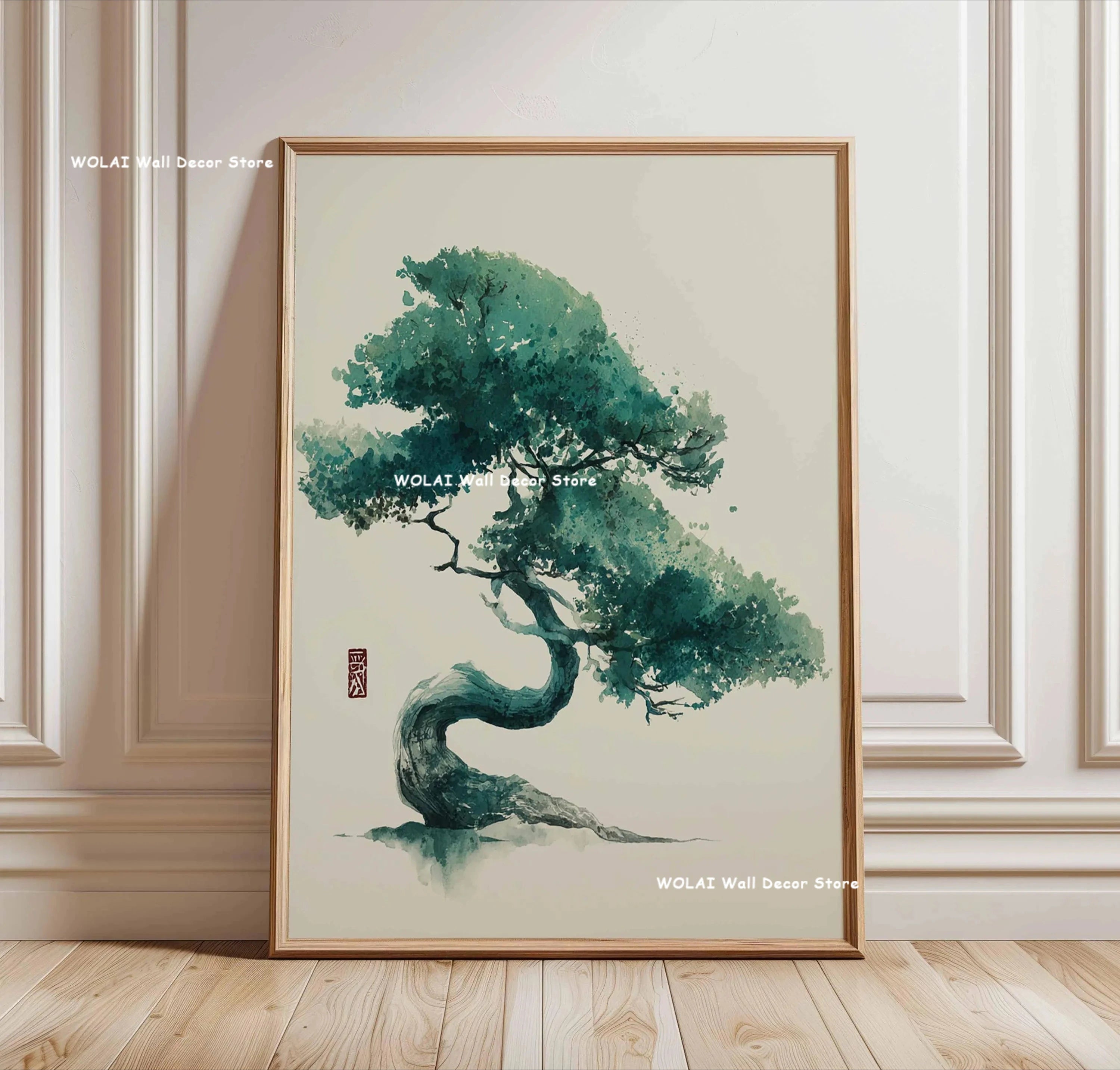 Quadro Decorativo Floresta Japonesa e Carpa Koi Zen — Arte de Águas e Sol para Sala