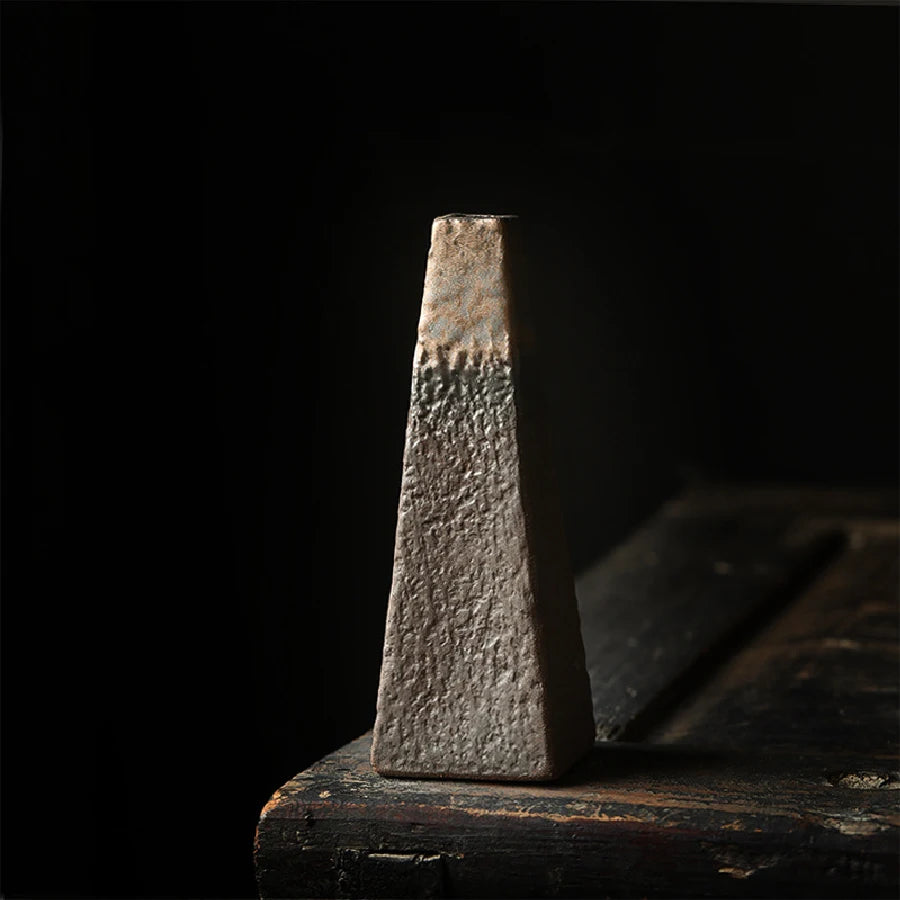 Mini Vaso de Cerâmica Rústico Retrô — Vaso Hidropônico Decorativo para Mesa