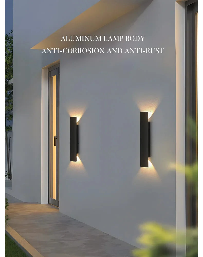 Arandela LED Moderna IP65 Impermeável 18W — Iluminação Cima e Baixo Interna e Externa