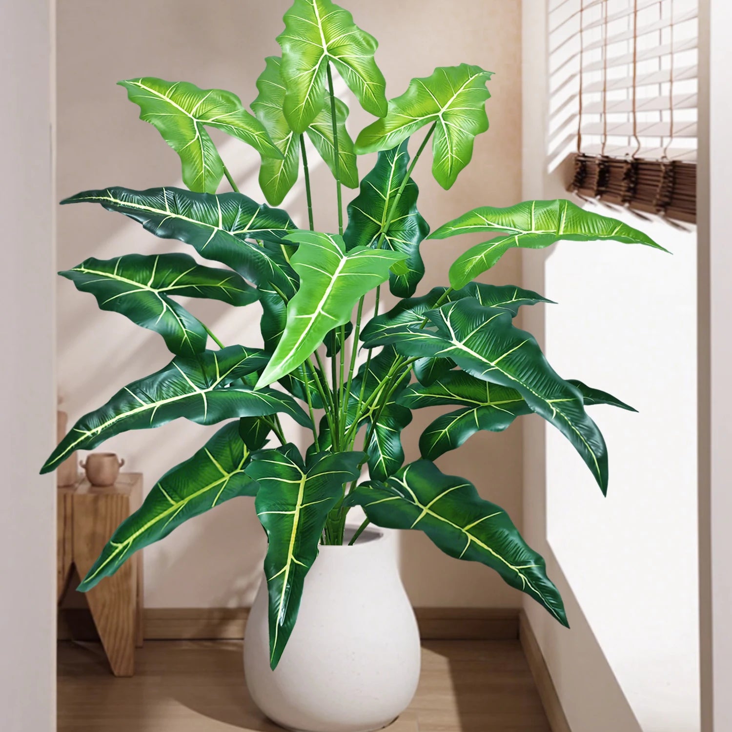 Planta Artificial Costela de Adão e Folha de Tartaruga — 47 a 132cm Decoração Tropical