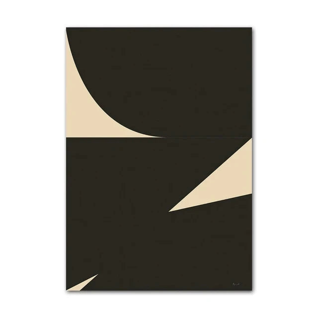 Quadro Decorativo Limão e Vaso Geométrico — Arte Nórdica Minimalista para Sala