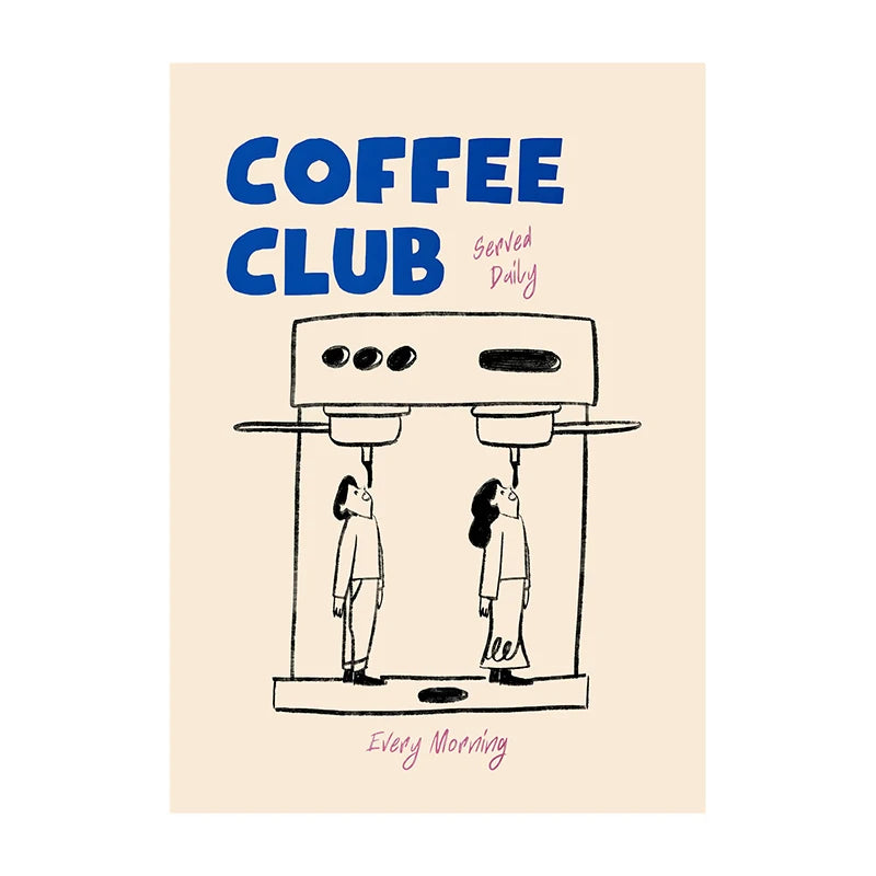 Quadro Decorativo Café Mergulhador — Arte de Cozinha para Amantes de Café