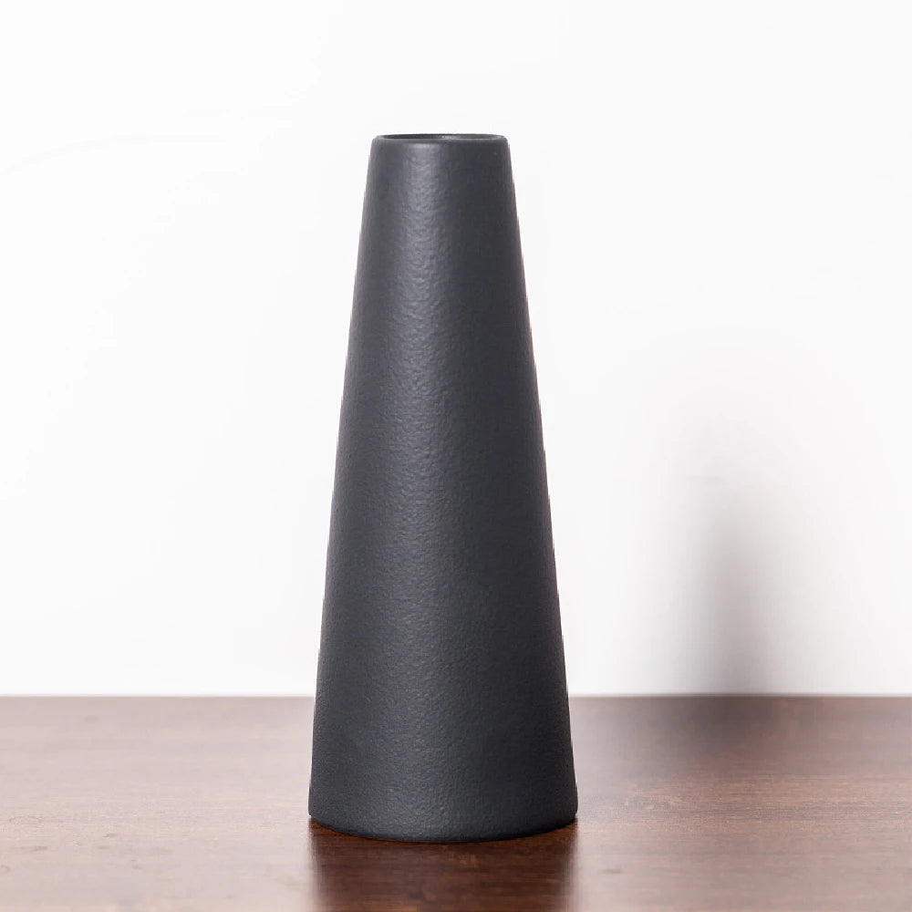 Vaso de Cerâmica Fosco para Flores — Vaso Moderno Decorativo para Mesa e Casamento