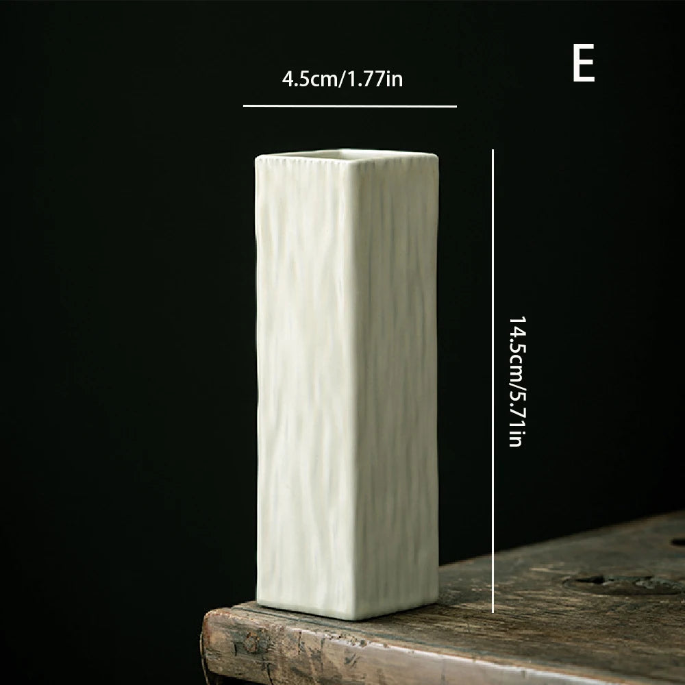 Vaso Cerâmica Simples Hidropônico — Decoração de Mesa para Sala e Jantar