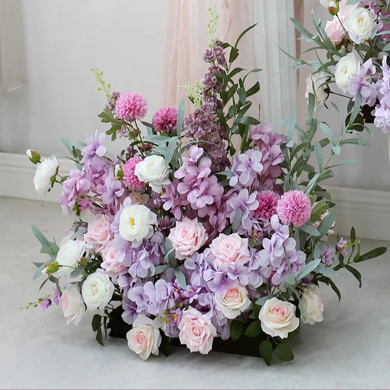 Bola de Flores Artificiais em Seda 35 a 70cm — Decoração Premium para Casamento e Festa