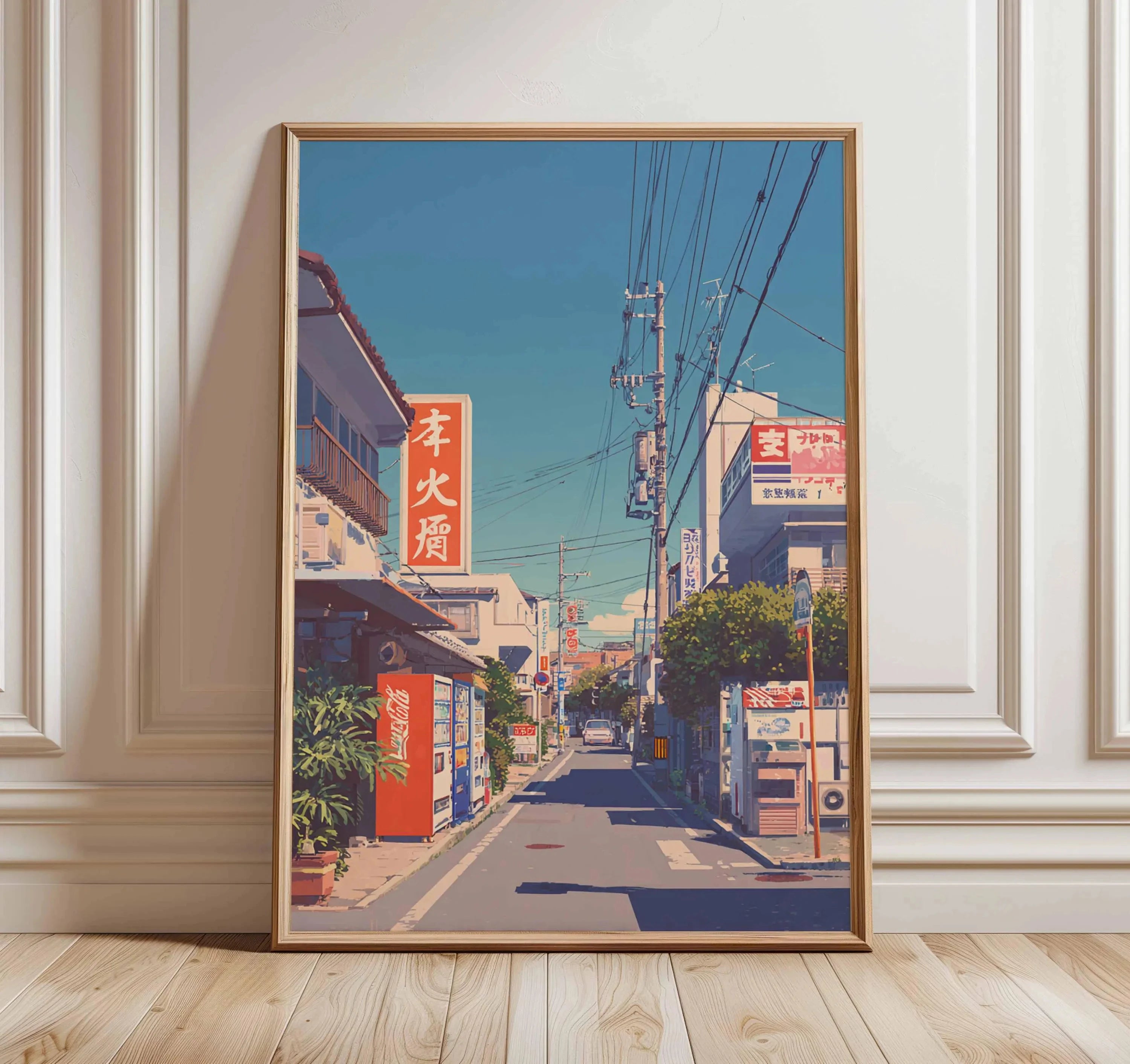 Quadro Decorativo Pinheiro Japonês sem Moldura — Arte Zen para Sala e Quarto
