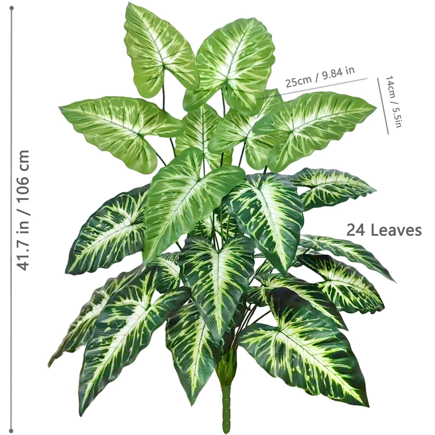 Planta Artificial Costela de Adão e Folha de Tartaruga — 47 a 132cm Decoração Tropical