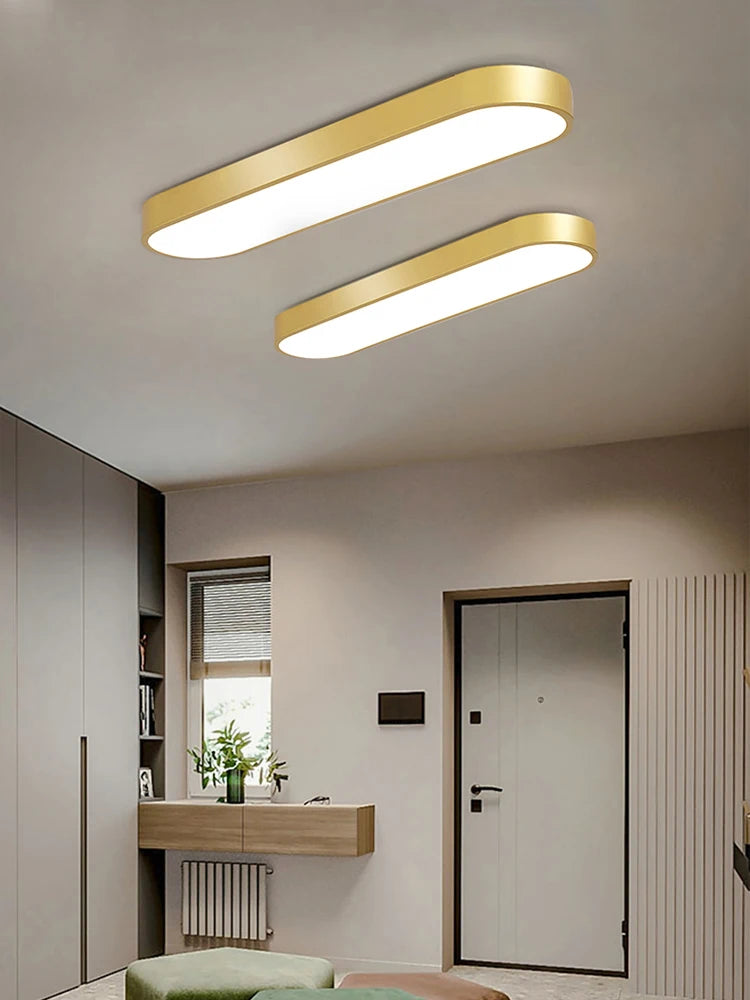 Luminária de Teto LED Ultra Fina — Para Corredor, Quarto e Cozinha