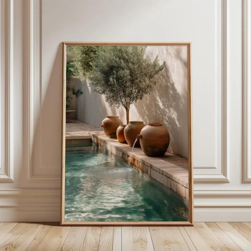 Quadro Decorativo Oliveira Mediterrânea sem Moldura — Arte Botânica para Sala
