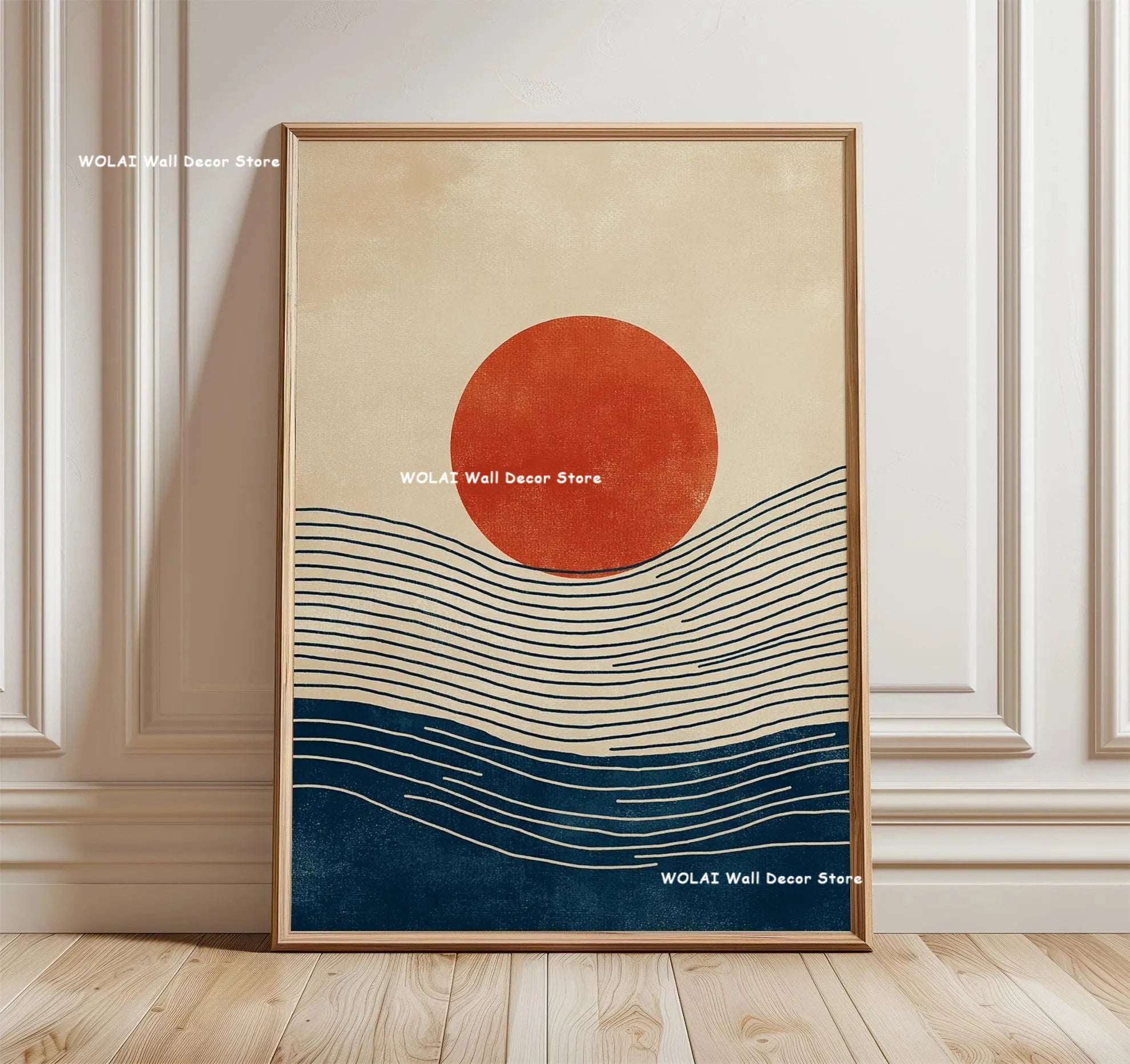 Quadro Decorativo Floresta Japonesa e Carpa Koi Zen — Arte de Águas e Sol para Sala