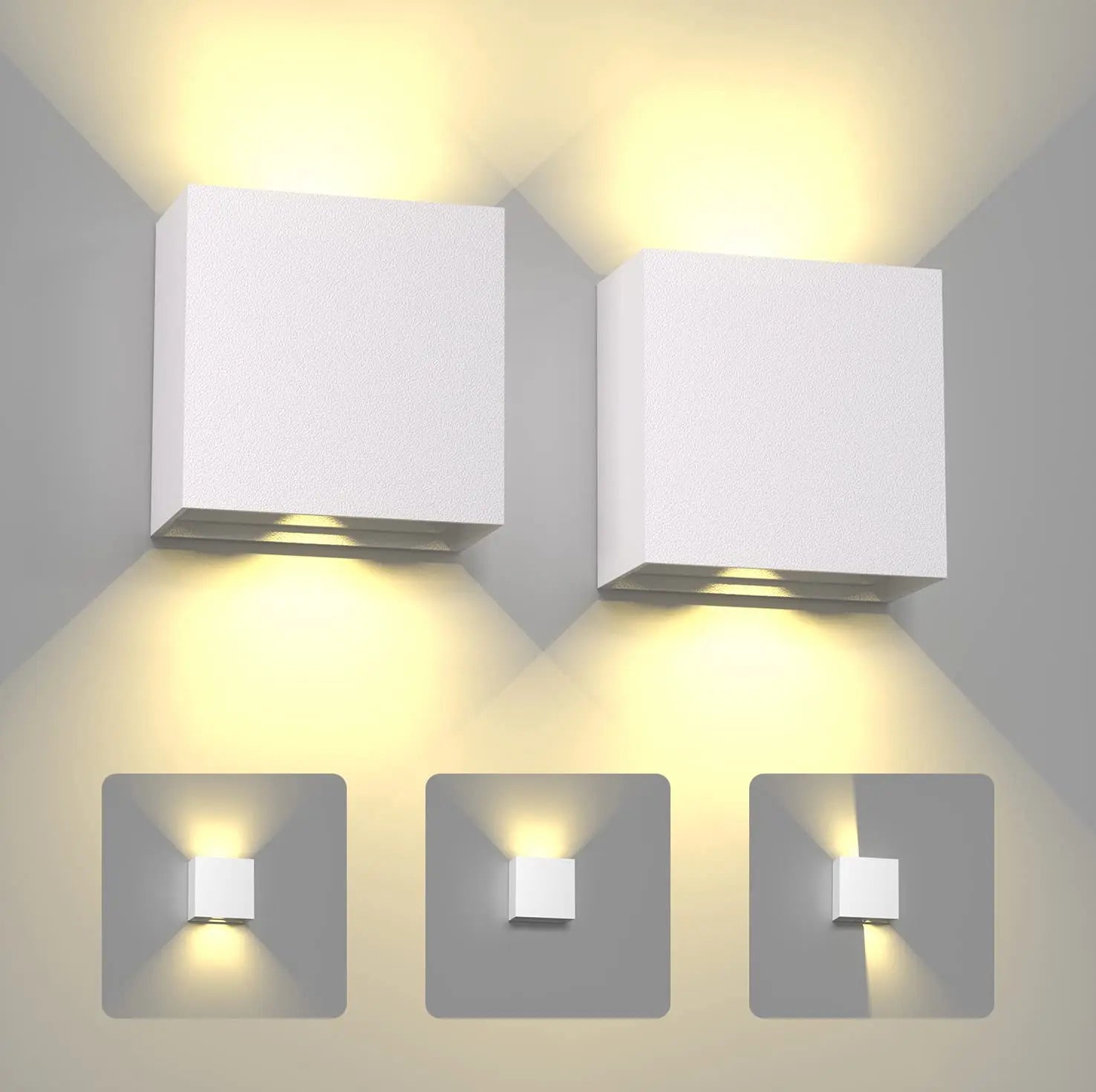Arandela LED 6W Moderna IP65 — Luz Cima e Baixo para Sala, Corredor, Quarto e Área Externa
