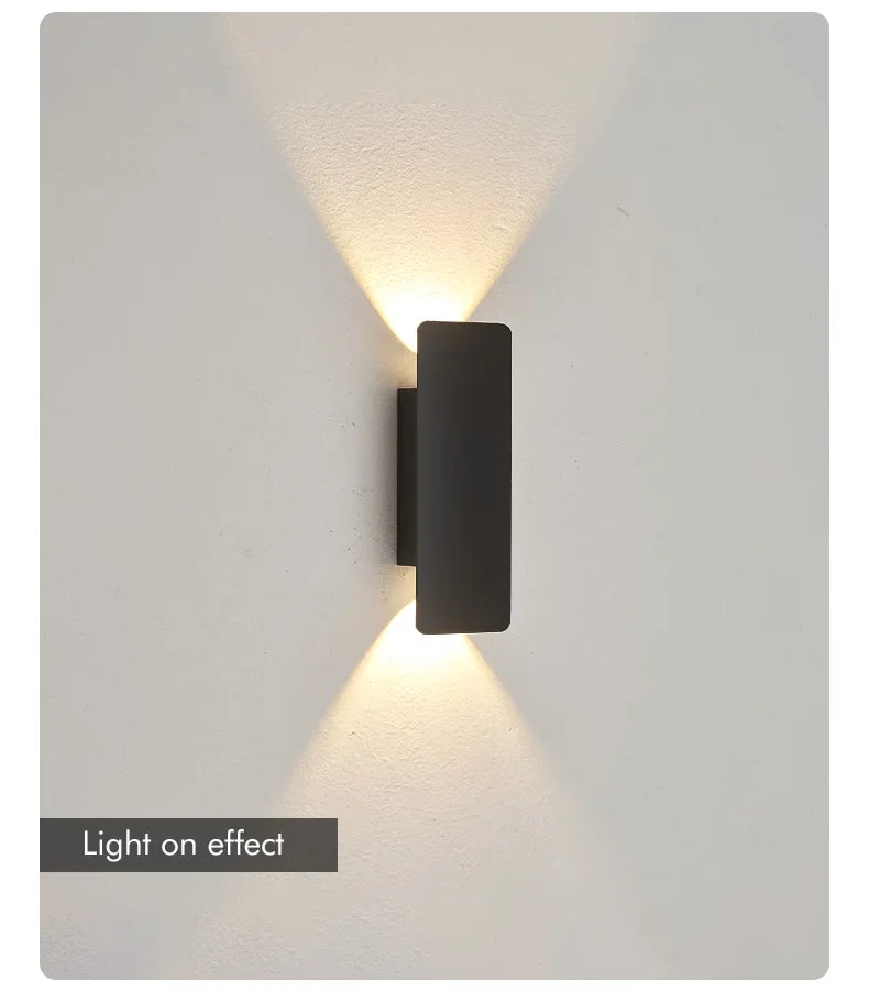 Arandela LED Moderna IP65 Impermeável 18W — Iluminação Cima e Baixo Interna e Externa