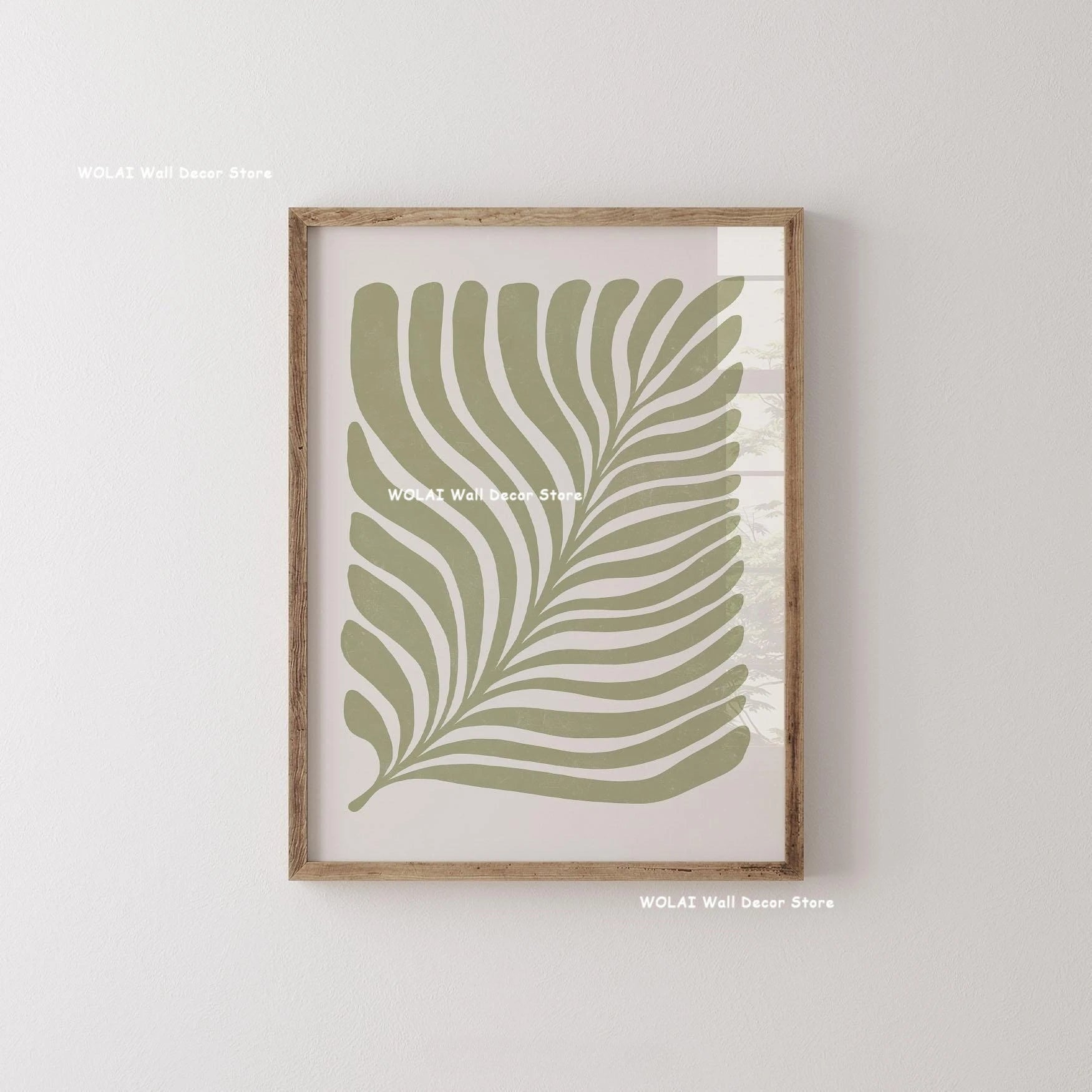 Quadro Decorativo Plantas Bege e Preto — Arte Floral Minimalista para Sala