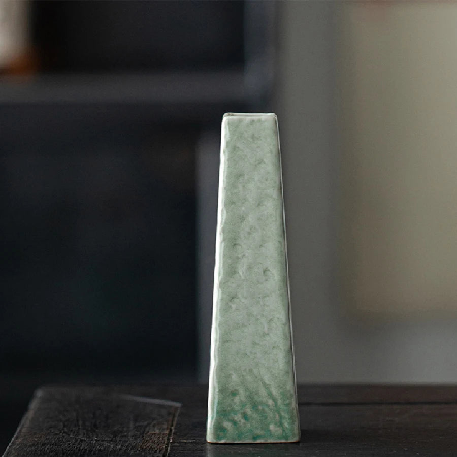 Vaso Cerâmica Simples Hidropônico — Decoração de Mesa para Sala e Jantar